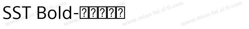 SST Bold字体转换